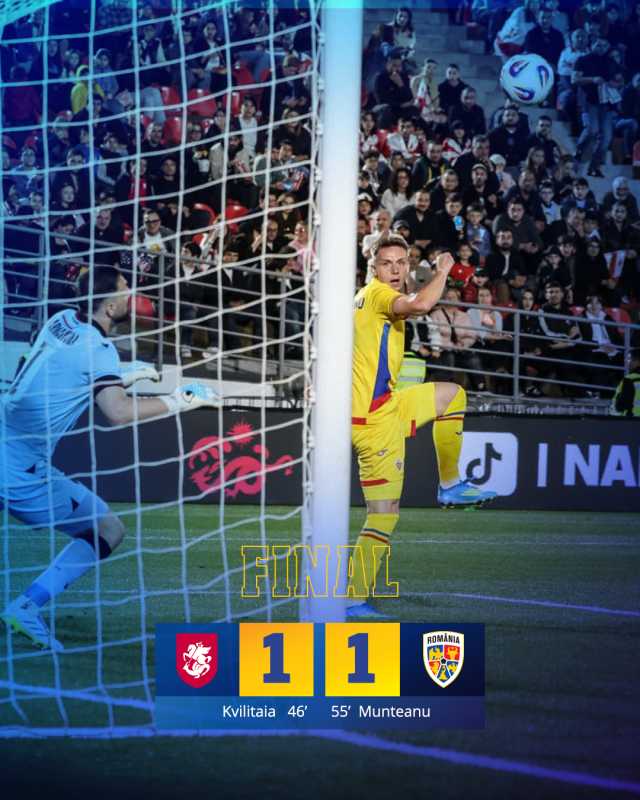 Fotbal: Georgia – România 1-1, în meci amical