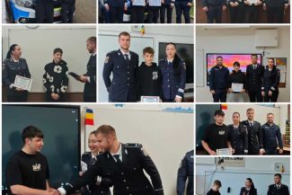 Suceava: Șase elevi au fost premiați de polițiști, după ce au ajutat la prinderea autorului unei tâlhării