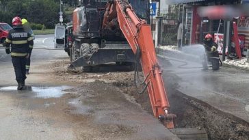 Argeș: Țeavă de gaze avariată în timpul unor lucrări; 25 de persoane evacuate preventiv