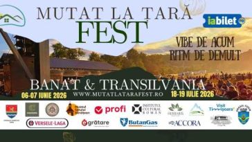 Timiș: ‘Mutat la Țară Fest’ revine la Muzeul Satului Bănățean cu ateliere, concerte și produse tradiționale