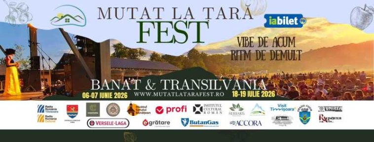 Timiș: ‘Mutat la Țară Fest’ revine la Muzeul Satului Bănățean cu ateliere, concerte și produse tradiționale