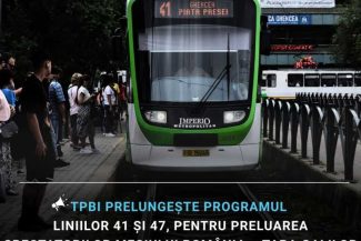 TPBI prelungește programul liniilor de tramvai 41 și 47 pentru preluarea spectatorilor la meciul România – Țara Galilor
