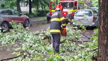 DSU: Fenomenele meteo au produs efecte în 29 de localități din 10 județe și în București