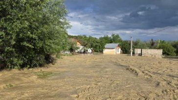 Vrancea: Locuințe din mai multe comune, inundate în urma ploilor; 12 persoane au fost evacuate (GALERIE FOTO)