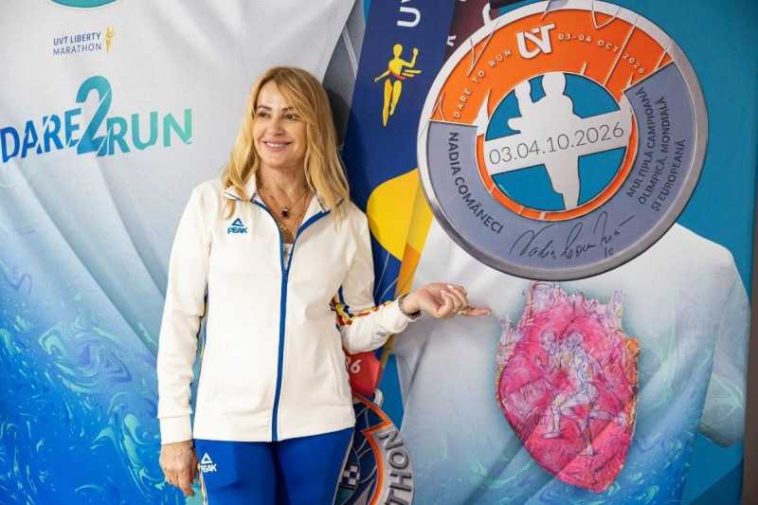 #AnulNadia Nadia Comăneci a devenit ambasadoarea UVT Liberty Marathon din Timișoara