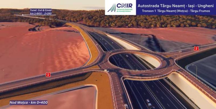 CNIR a emis ordinul de începere pentru proiectarea a 45 km din Autostrada Unirii A8