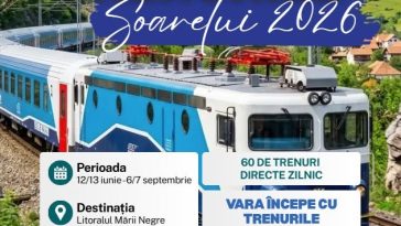 Trenurile Soarelui 2026 au intrat în circulație; restricții temporare în stația Costinești Tabără