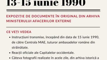 MAE marchează 36 de ani de la Mineriada din 1990 printr-o expoziție de documente diplomatice declasificate