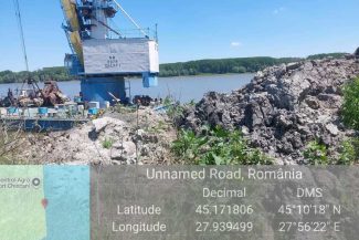 Brăila: Operator portuar care a efectuat activități de dragare fără respectarea legislației, amendat de Garda de Mediu