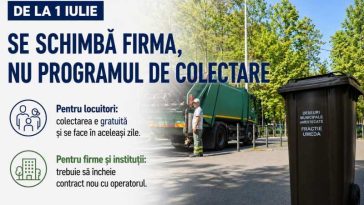 Sector 1/ O nouă firmă de salubrizare de la 1 iulie; programul de colectare a deșeurilor rămâne același