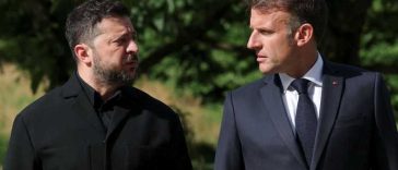 Președintele ucrainean Volodimir Zelenski a sosit la summitul G7 de la Evian