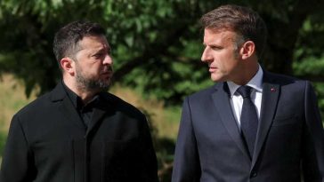 Președintele ucrainean Volodimir Zelenski a sosit la summitul G7 de la Evian