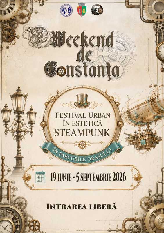 Constanța: Festival Urban în Estetică Steampunk în parcurile orașului, cu proiecții de film și spectacole de teatru