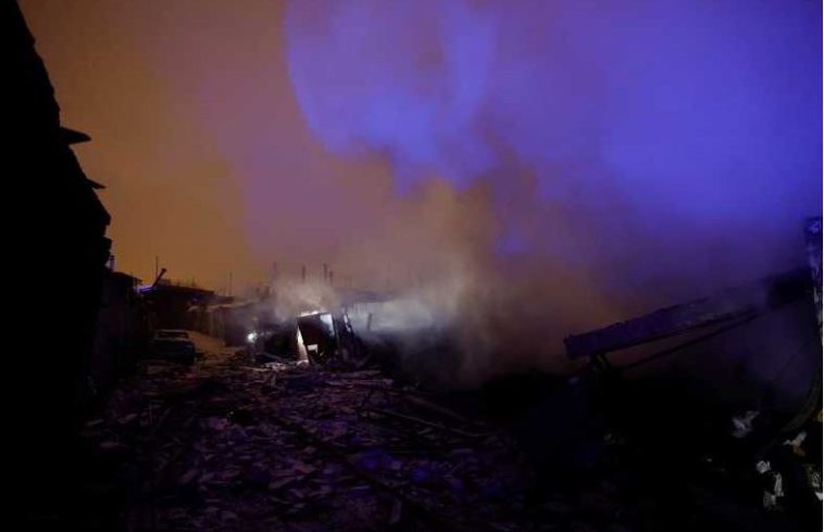 Un atac cu rachete este în desfășurare împotriva Kievului (AFP)