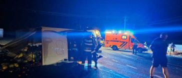 Vrancea: Cinci persoane, între care doi copii, rănite într-un accident pe DN2 – E85, la Golești