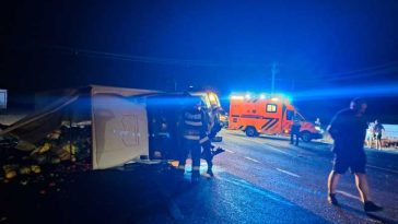 Vrancea: Cinci persoane, între care doi copii, rănite într-un accident pe DN2 – E85, la Golești
