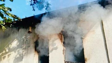 Giurgiu: Incendiu fără victime într-o gospodărie; Pompierii au reușit lichidarea acestuia