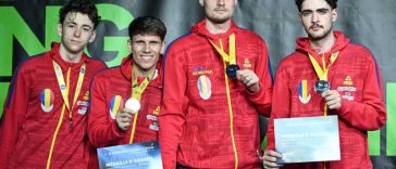 Scrimă: Echipa masculină de sabie a României, medaliată cu argint la Europene