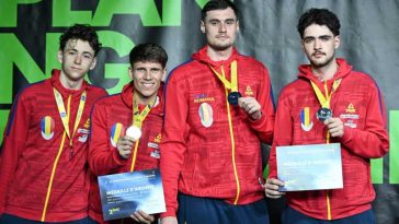 Scrimă: Echipa masculină de sabie a României, medaliată cu argint la Europene