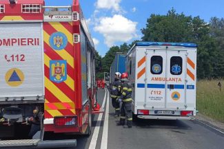 UPDATE Sibiu: O femeie a murit în urma accidentului rutier dintre Veştem şi Bradu
