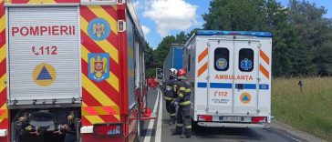 UPDATE Sibiu: O femeie a murit în urma accidentului rutier dintre Veştem şi Bradu