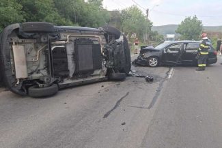Sălaj: Opt persoane transportate la spital după un accident rutier, pe DN 1F