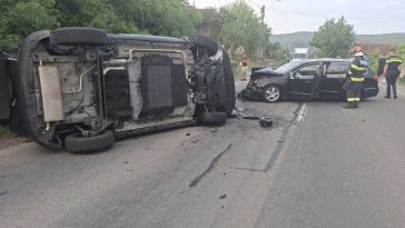 Sălaj: Opt persoane transportate la spital după un accident rutier, pe DN 1F