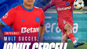 Fotbal: Fundașului Ionuț Cercel, împrumutat de FCSB la Farul Constanța