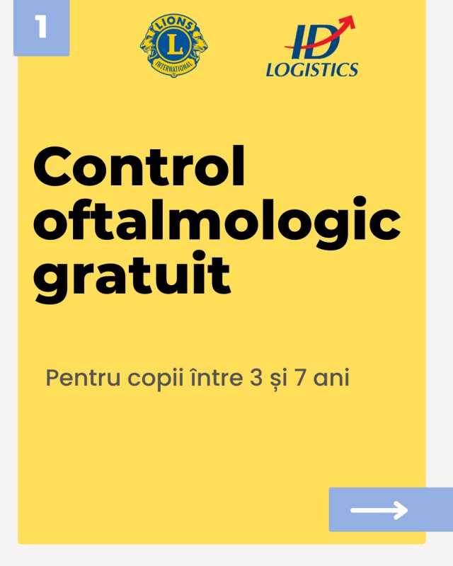 Cluj: Peste 6.500 de copii din grădinițe testați oftalmologic, într-un proiect derulat de Lions Club