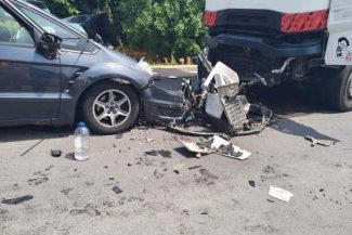Mehedinți: Cinci persoane transportate la spital în urma unui accident rutier pe DN 56A, la Cujmir