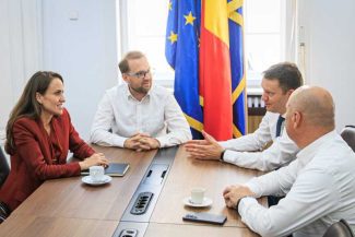 Siegfried Mureșan și Ilie Bolojan, la sediul USR