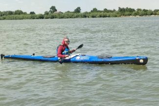 Tulcea: A parcurs singur, în caiac, Dunărea de la izvor până la vărsare