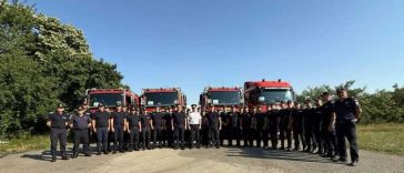 Pompierii români merg în Franța, pregătiți pentru intervenții la incendii de vegetație și pădure