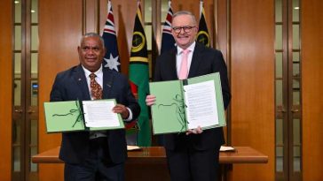 Australia și Vanuatu semnează un acord care exclude orice baze militare străine în arhipelag