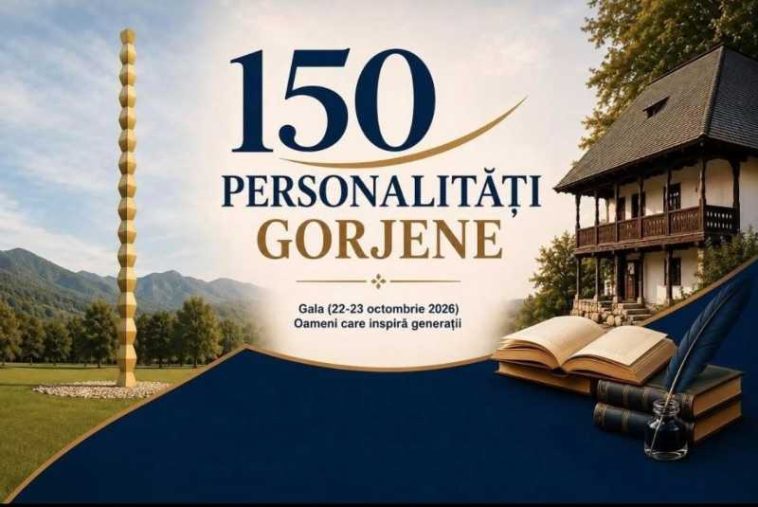 AnulBrâncuși/Gorj: Gala ‘150 de personalități gorjene’ – în octombrie, la Târgu Jiu