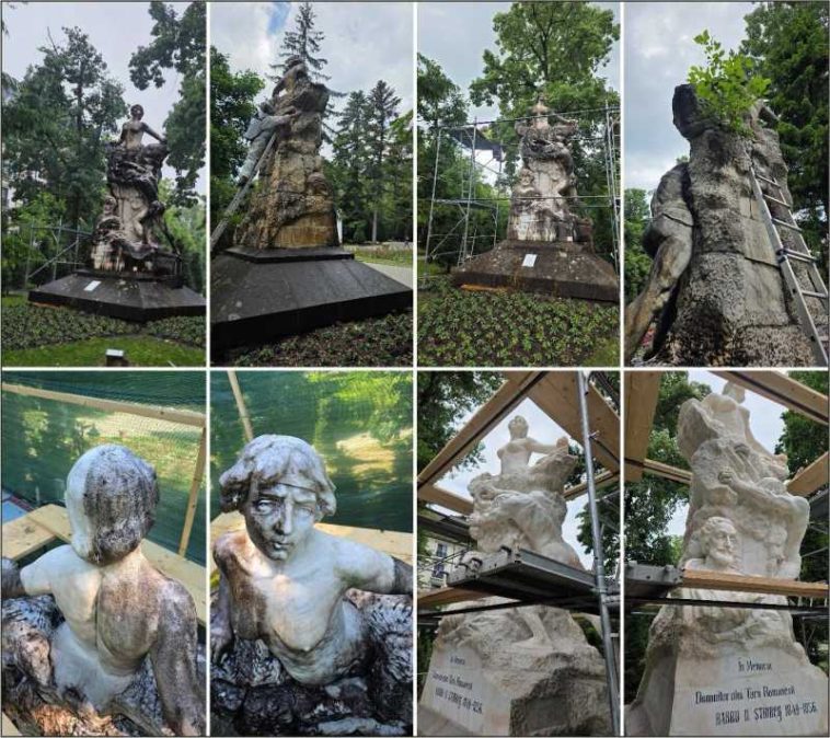 Vâlcea: Monumentul domnitorului Barbu Știrbei din Parcul Zăvoi, inaugurat oficial după un secol