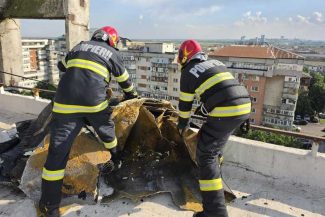 Dâmbovița: Copaci și stâlpi de ai rețelei electrice doborâți de vânt; mai multe acoperișuri avariate