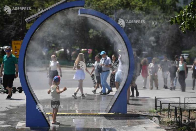 O nouă zi caniculară în întreaga țară, cu temperaturi maxime de peste 40 de grade