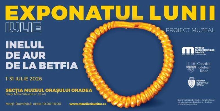 Bihor: Inelul de aur de la Betfia, exponatul lunii iulie la Muzeul Țării Crișurilor