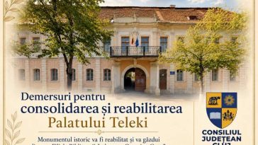 Cluj: Palatul Teleki va fi reabilitat cu peste 67 de milioane de lei și integrat în circuitul turistic