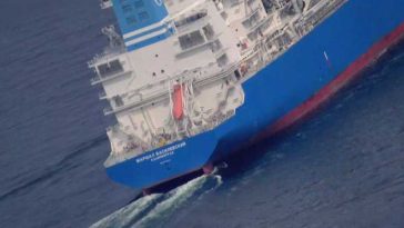 Mitraliere și posturi de tragere observate în Marea Baltică pe o navă rusească transportatoare de GNL