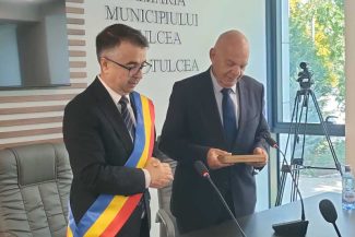 Tulcea: Ambasadorul Bulgariei în România, Radko Vlaykov, a primit Cheia orașului Tulcea