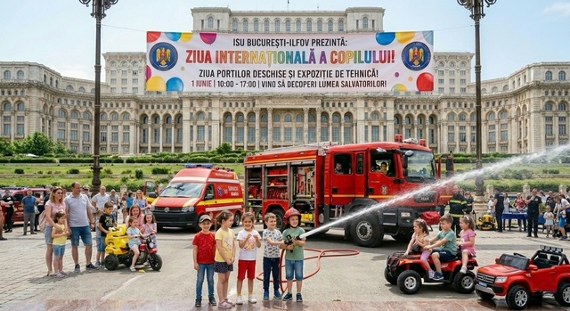 Ziua Copilului, celebrată la Palatul Cotroceni / ”Porţi Deschise” la Camera Deputaţilor / Expoziţie cu tehnică a ISU Bucureşti-Ilfov