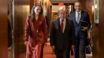 Ministrul interimar de Externe, Oana Ţoiu, întâlnire cu Secretarul General al ONU, António Guterres, la New York: Avem o viziune comună asupra impactului incidentului cu drona rusă în România şi a mesajului pe care îl transmite în plan de securitate