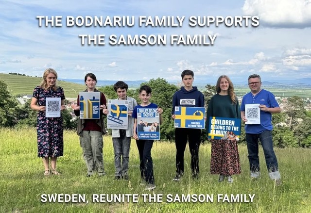Manifestaţie de solidaritate la Bucureşti cu familia Samson, ale cărei fete sunt reţinute de autorităţile din Suedia – Mai mulţi parlamentari s-au alăturat / Titus Corlăţean: Noi astăzi aici nu facem politică – VIDEO