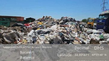 Deşeuri din construcţii colectate ilegal în Bucureşti – Garda de Mediu a aplicat o amendă de 60.000 de lei şi a dispus oprirea activităţii