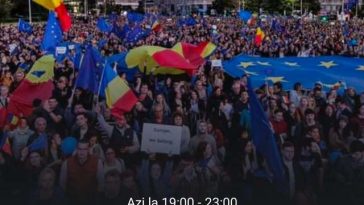Sute de persoane, la un protest organizat în Piaţa Victoriei/ Participanţii afirmă că ”România e sub asediu”