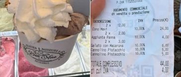 O americancă denunţă o ”capcană pentru turişti” într-o postare devenită virală, după ce a plătit, la Roma, 44 de euro pe două îngheţate