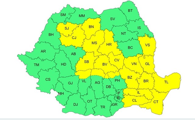 CNAIR: Vijeliile şi ploile abundente blochează activitatea în şantiere / Instabilitatea atmosferică este accentuată în multe zone ale ţării – VIDEO