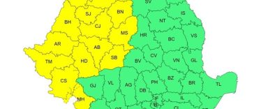 Cod galben de caniculă în 14 judeţe, de la prânz / Duminică valul de căldură se extinde şi se intensifică